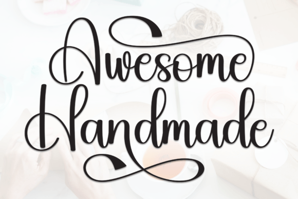 Awesome Handmade: A Font That Brings Warmth and Nostalgia to Your Creative Projects