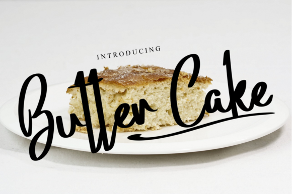 Butter Cake: A Delicate Handwritten Font