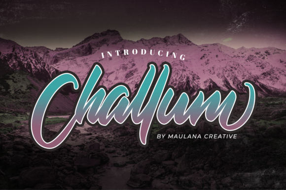 Challum: A Bold and Stylish Handwritten Font for Design Projects