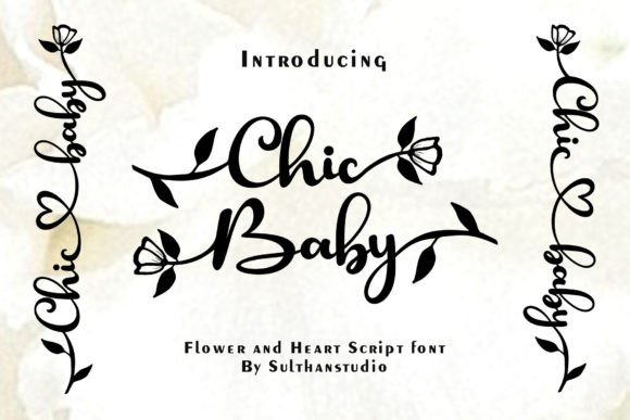 Chic Baby: Where Handwritten Charm Meets Design Versatility
