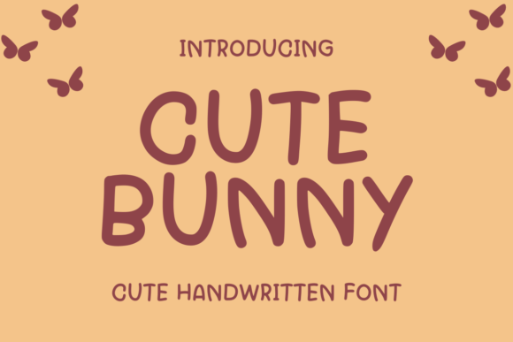 Cute Bunny Font: A Handwritten Style for Creative Projects