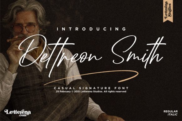 Exploring the Elegance of Dettreon Smith: A Unique Handwritten Font for Creative Expression