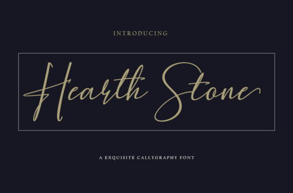 Hearth Stone: The Elegant Handwritten Font Redefining Modern Brand Expression