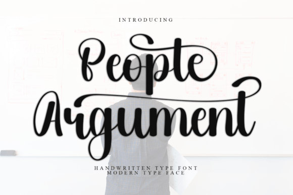 People Argument: A Handwritten Font That Balances Expressiveness and Clarity