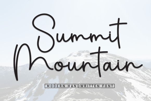 Summit Mountain: The Handwritten Font That Fits Like a Well-Worn Sweater