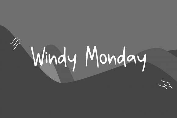Windy Monday: A Font That Breathes Life Into Your Design